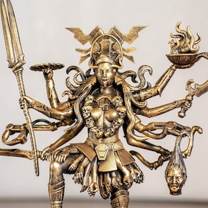 Statue of Kali -  goddess of time and death and symbol of Mother Nature