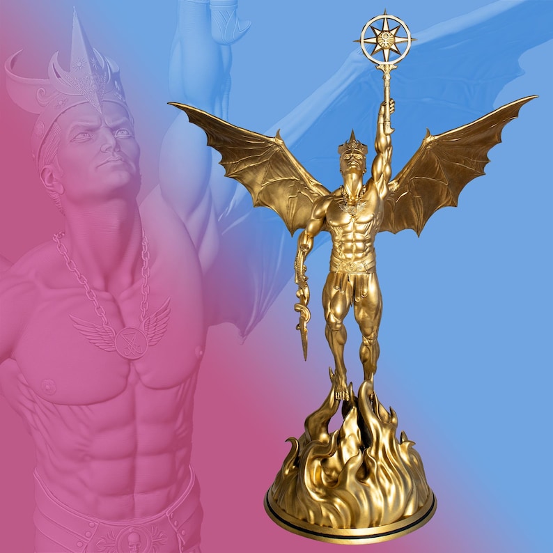 Satan Rising Lucifer Rising Statue, Fallen Angel, Satan, Devil in Christian Theology ...