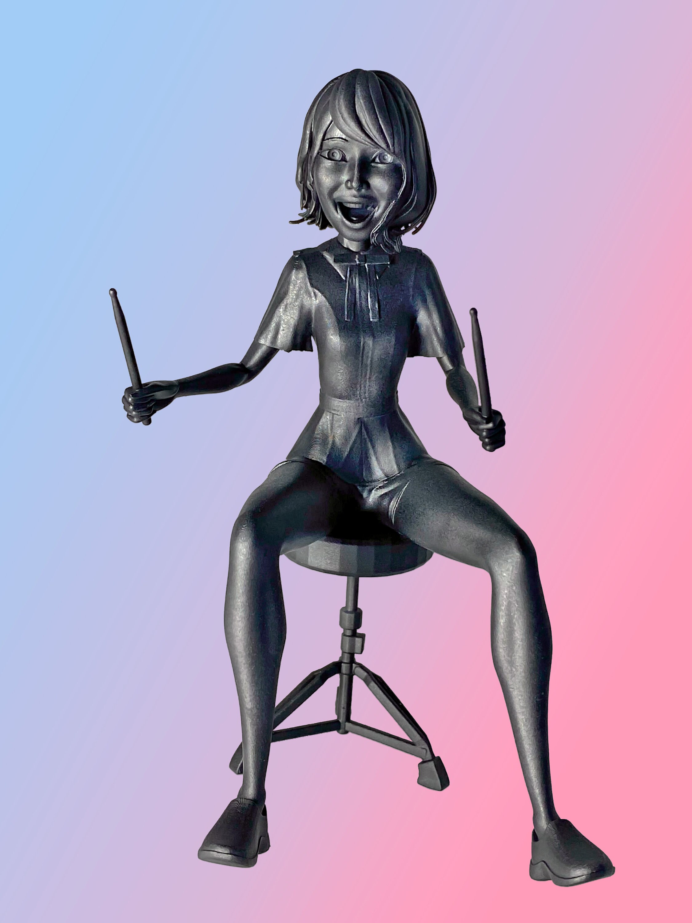 BAND-MAID AKANE アクスタ Figurine of Akane From Band-maid, the Rock-star Drummer - Etsy