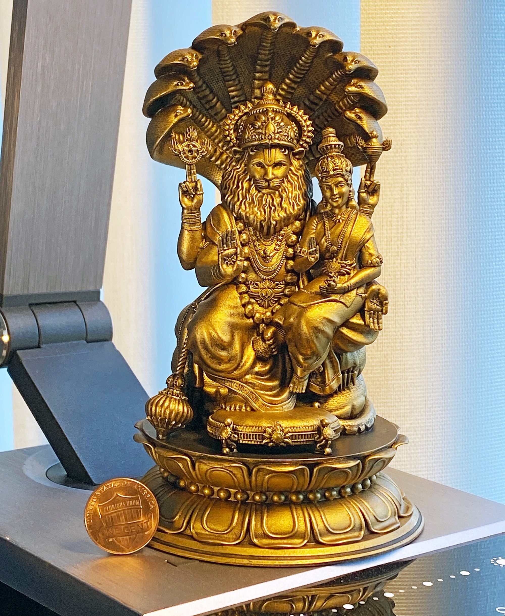 Sri Lakshmi Narasimha Statue. Lord Vishnu's 4th Avatar. Goddess of
