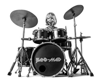 Figurine of Akane From Band-maid, the Rock-star Drummer (handmade