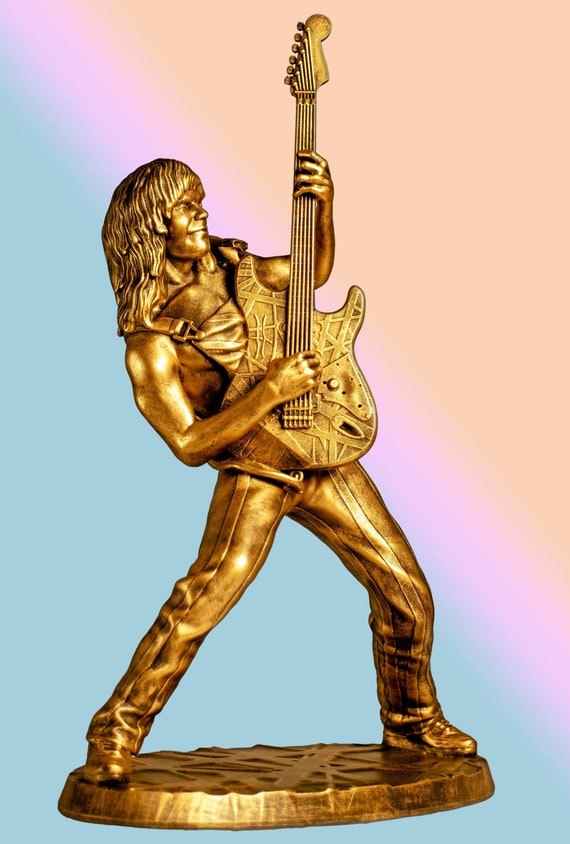 Statue of Eddie Van Halen (EVH), Legendary Rock-star Guitarist - Etsy