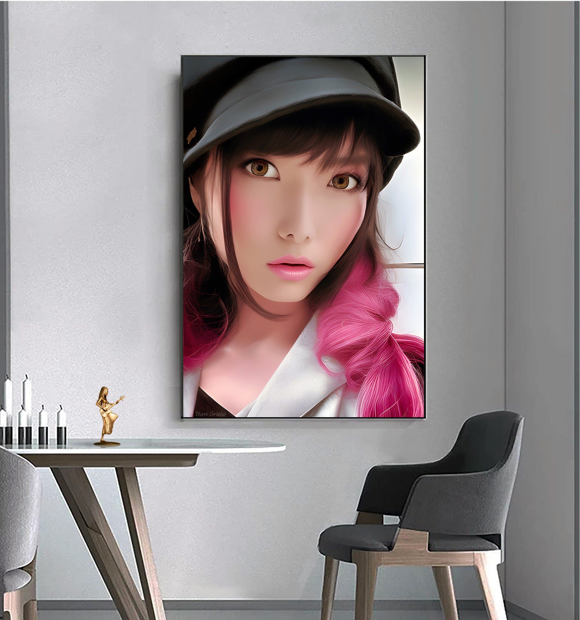 Portrait of Miku Kobato From Band-maid. Download High