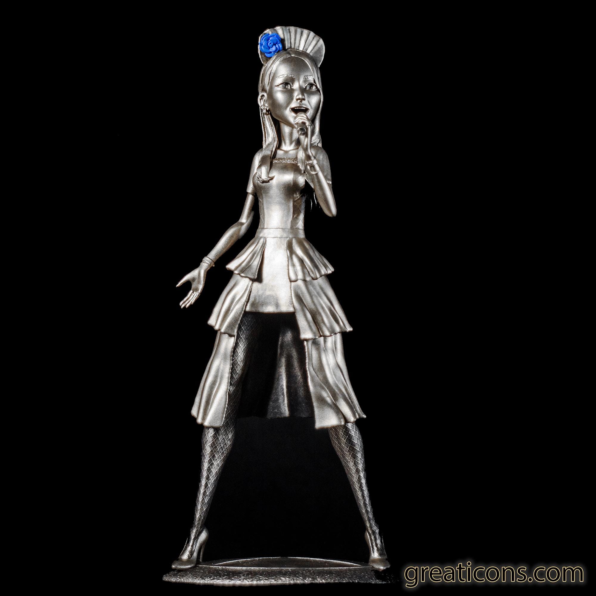 ロックスター歌手「バンドメイド」の彩姫あつみのフィギュア