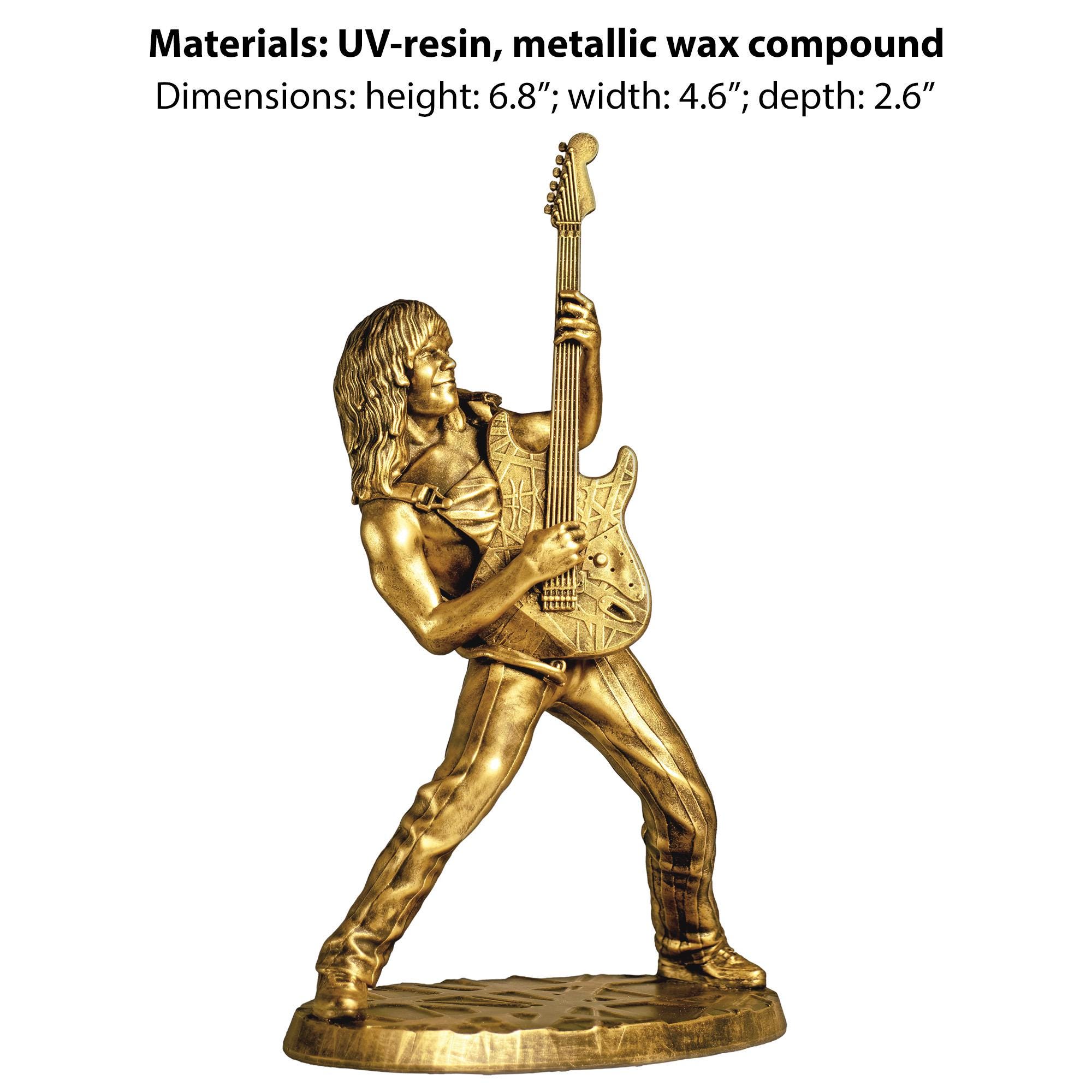EDDIE VAN HALEN　置物　額　ピック　アート　インテリア　オブジェ Statue of Eddie Van Halen (EVH), Legendary Rock-star Guitarist