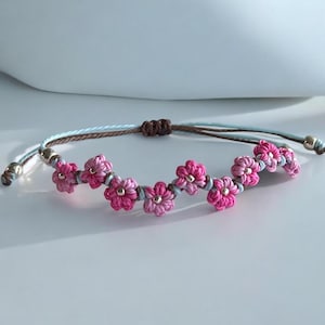 Flower bracelet Korean knot bracelet  gift for YOU and your friends