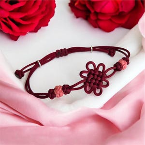 A Unique bracelet made with traditional Korean knotting-beautiful and stunning design- luck and protection