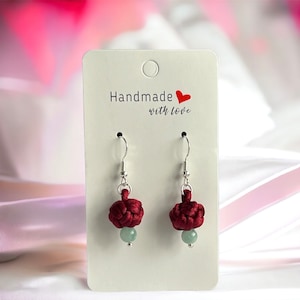 Flower Korean traditional maedup earring, luck and protection
