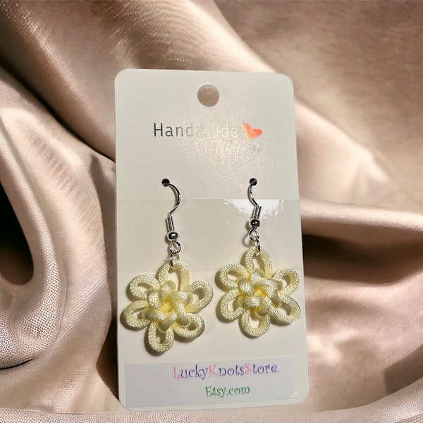 Flower Korean traditional maedup earring, luck and protection