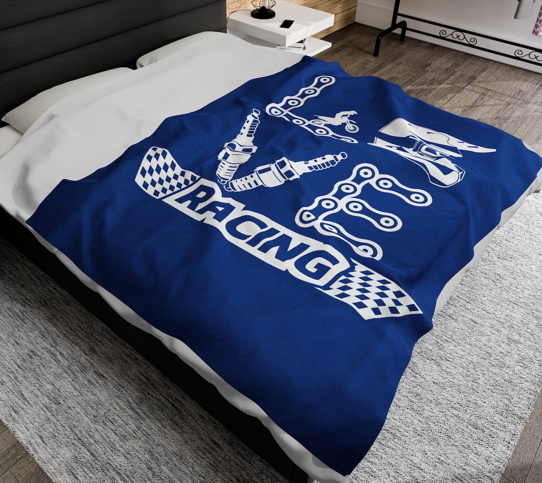 Dirt Bike Blanket Men Blanket Bike Cargo Blanket Cozy Blanket for Men