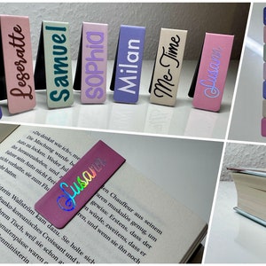 Bookmark magnetically personalized