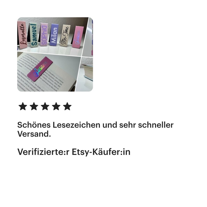 Bookmark Personalized Etsy UK