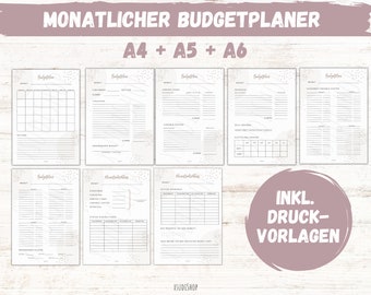 Monthly Budget Planner Undated Envelope Method Budgeting