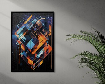 Download digital de arte de parede para impressão de geometria cósmica
