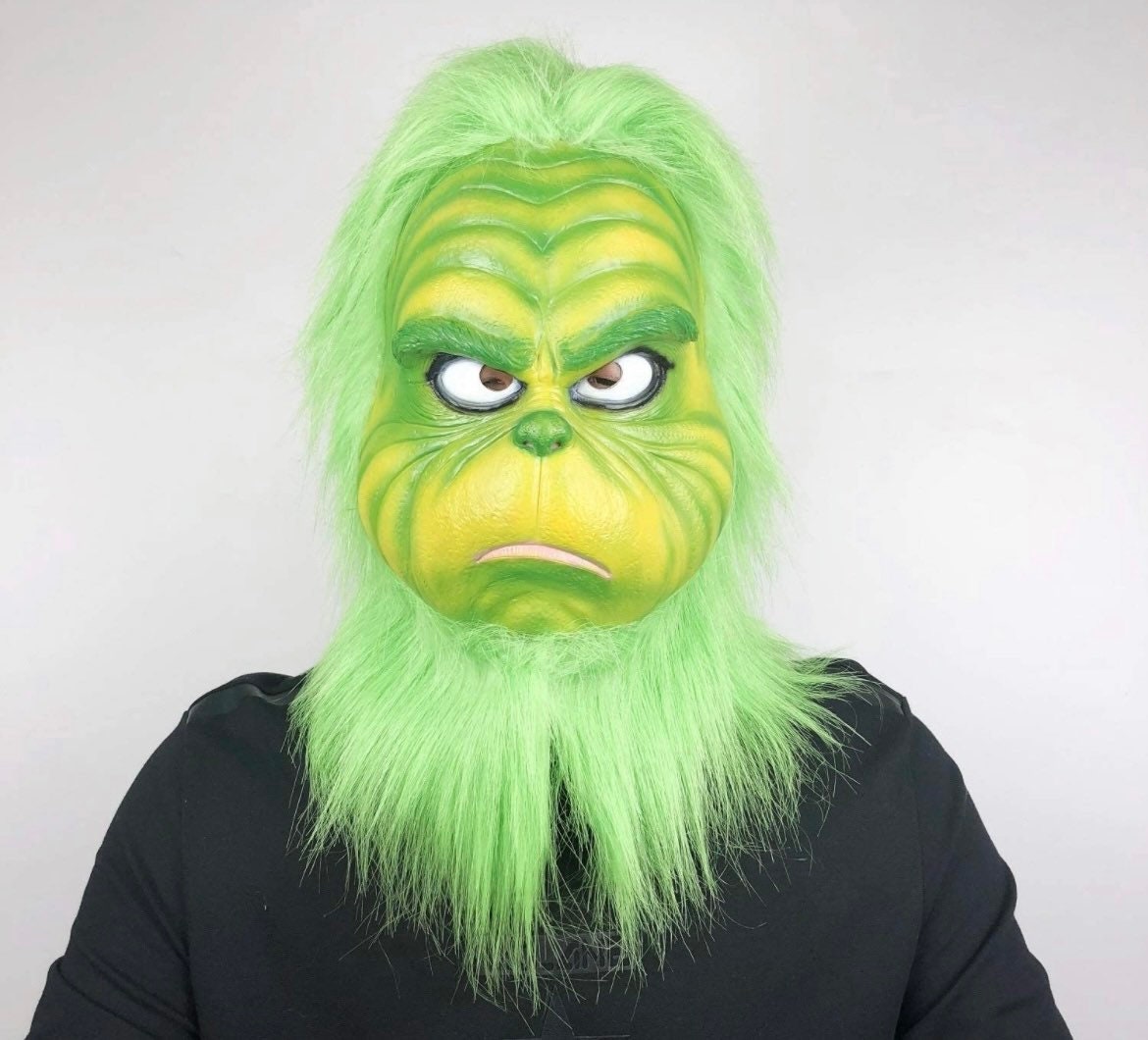 Christmas Grinch Mask Tiktok Grinch Tik Tok Humorous Etsy UK