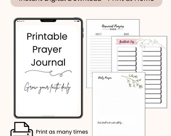 Printable Christian Prayer Journal