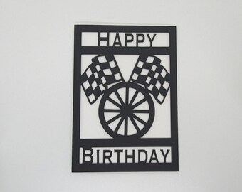 Racing Birthday Card - Etsy