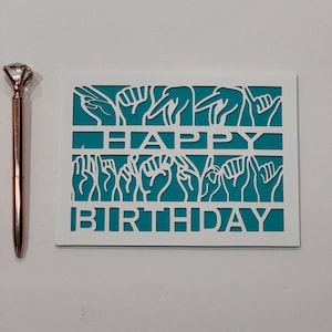ASL Birthday Card: Sign Language Greeting for Deaf Friend