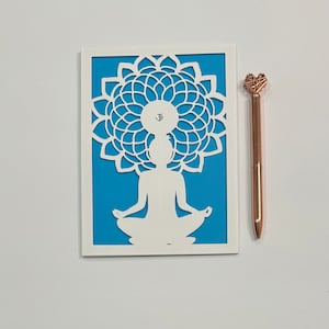 Yogawenskaart, yogamoederkaart, yogaverjaardagskaart krijger, yogaleraarkaart, yoga-meditatiekaart, yogakaart voor zus, verjaardagsyoga
