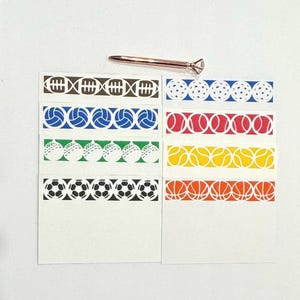 Sport Note Card Set - Jungen-Briefpapier, Dankeskarten, Sport-Geburtstags-Gastgeschenke, Kindersport-Briefpapier, Trainer-Dankeskarten