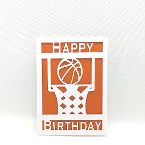Basketball birthday card, basket ball birthday card for dad, basketball birthday march madness, basketball birthday greeting card daughter