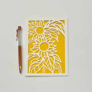 Sonnenblume Karte, Sonnenblume Geburtstagskarte, Sonnenblume Brautpartykarte, Sonnenblume Baby Karte, Hochzeitskarte Sonnenblume, Frühling Sonnenblume Karte