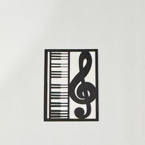 Biglietto di auguri musicale, biglietto di ringraziamento musicale, biglietto musicale per lei, biglietto di auguri con note musicali, biglietto per insegnante di musica per tastiera, biglietto musicale per figlio
