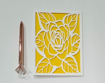 Carte de voeux de fleur de gardénia, carte de fleur tropicale, carte de mariage florale de gardénia, carte florale de gardénia, carte d'anniversaire de fleur de gardénia