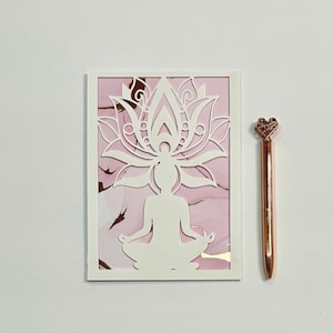 Yoga greeting card, Yogi birthday card, yoga teacher card, Yoga birthday card, yoga card for sister, meditation birthday card for yogi mom