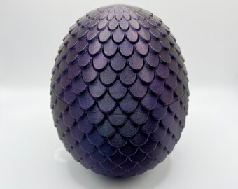 Dragon Egg Dice Box Storage Container with Tear Drop Scale Pattern. Vibrant Colors Available! Store Your Dungeons and Dragons Dice in Style!