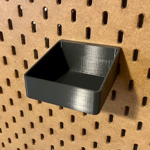 Storage Bins Containers for SKADIS and UPPSPELL, 11 Sizes and 10 Colors | Pegboard IKEA Accessory
