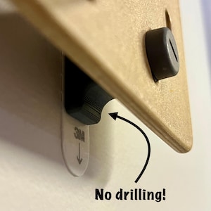Lower Safety Mounts for SKADIS & UPPSPEL | No Drill | 3M Command Strip | Ikea Skadis Accessories