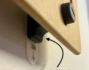 Supports inférieurs de sécurité pour SKADIS et UPPSPEL | Aucune perceuse | Bande de commande de 3 m | Accessoires Skadis Ikea