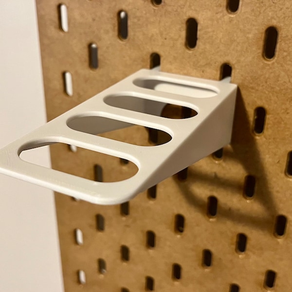 Scissor Pliers Rack for SKADIS and UPPSPELL, Holds 4 Tools | Pegboard IKEA Accessory