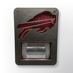 Buffalo Bills For Jeep Wrangler JK/JKU Rear Tail Light Covers (07-18) Love Pride America Football