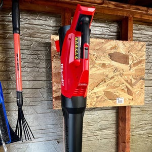 Milwaukee Fuel M18 Blower Mount - Wall Mount - Comes With Mounting Hardware - Model # 3017-20 - Secure Mount and Organizer