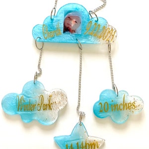 Baby Stat cloud/Resin Baby Stat Cloud/Baby&#39;s Nursery wall decor