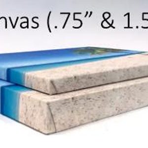 a pair of blue and white boxes sitting on top of each other