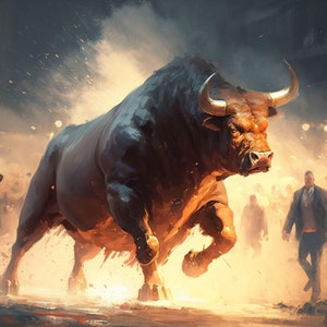 Running of the Bulls - Canvas, Metal, Acrylic, Framed, or Giclee (Museum Quality Print)  - Mounting Hardware Included!