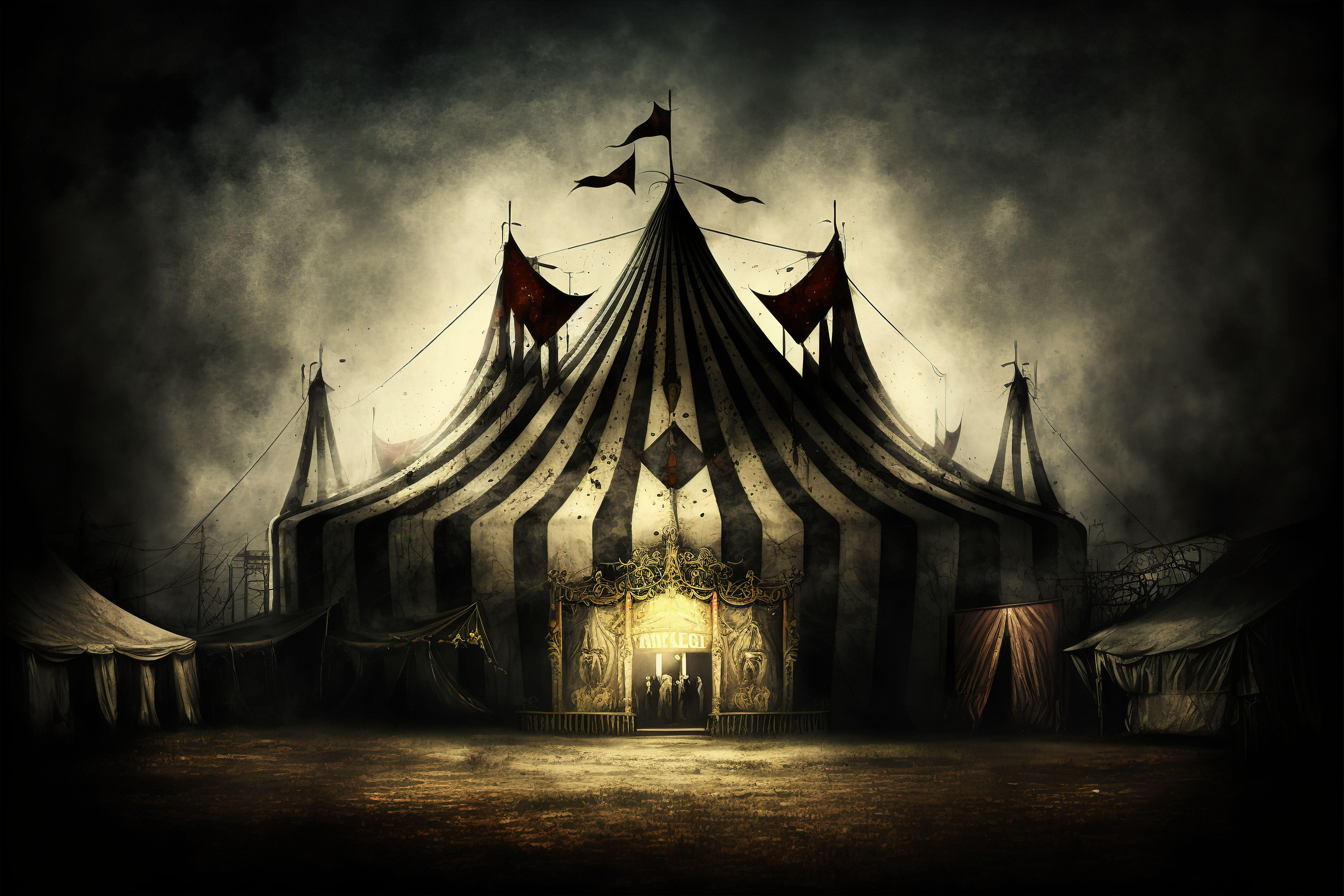Creepy clearance circus tent