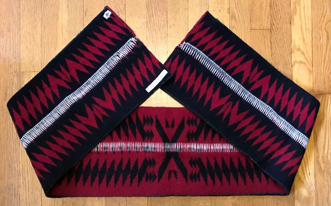 Pendleton Wool Fabric, 9.5 X 63, Native American Design, Napped Blanket ...