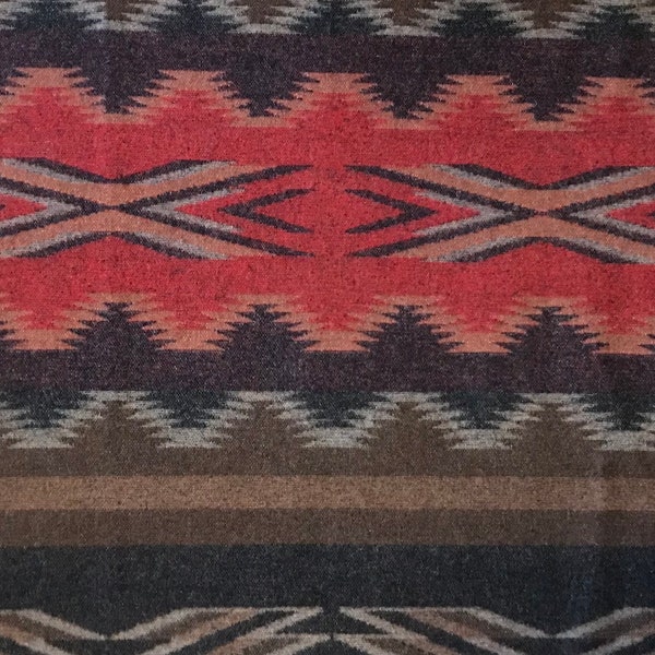 Pendleton Wool Fabric, 23” X 24”, Navajo “Chinle” Design, Heavy-Weight