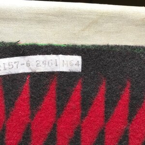 Pendleton Wool Fabric, 9.5 X 63, Native American Design, Napped Blanket ...