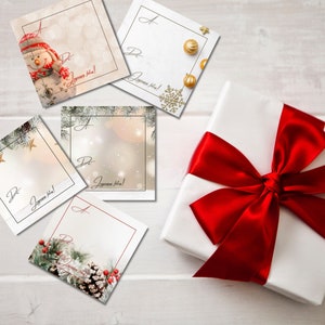 Étiquettes cadeaux à impression illimité, Étiquettes originaux pour les fêtes, Imprimer les vous même, prêt à l'impression, téléchargement
