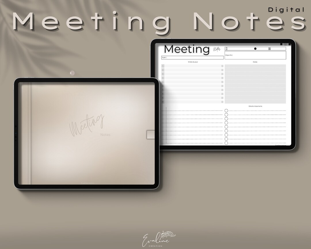 Meeting Mastermind: the Digital Notebook for Productive Meetings. Note ...