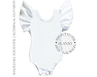 Wholesale Blank Crossback Leotard, 100% Polyester, Sublimation Ready