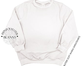 Wholesale Blank Off White Sweatshirt, 100% Polyester