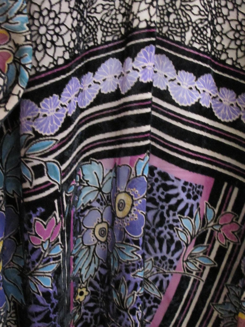 Anthropologie Burn Out Kimono Duster Boho Colorful Casually Elegant image 9