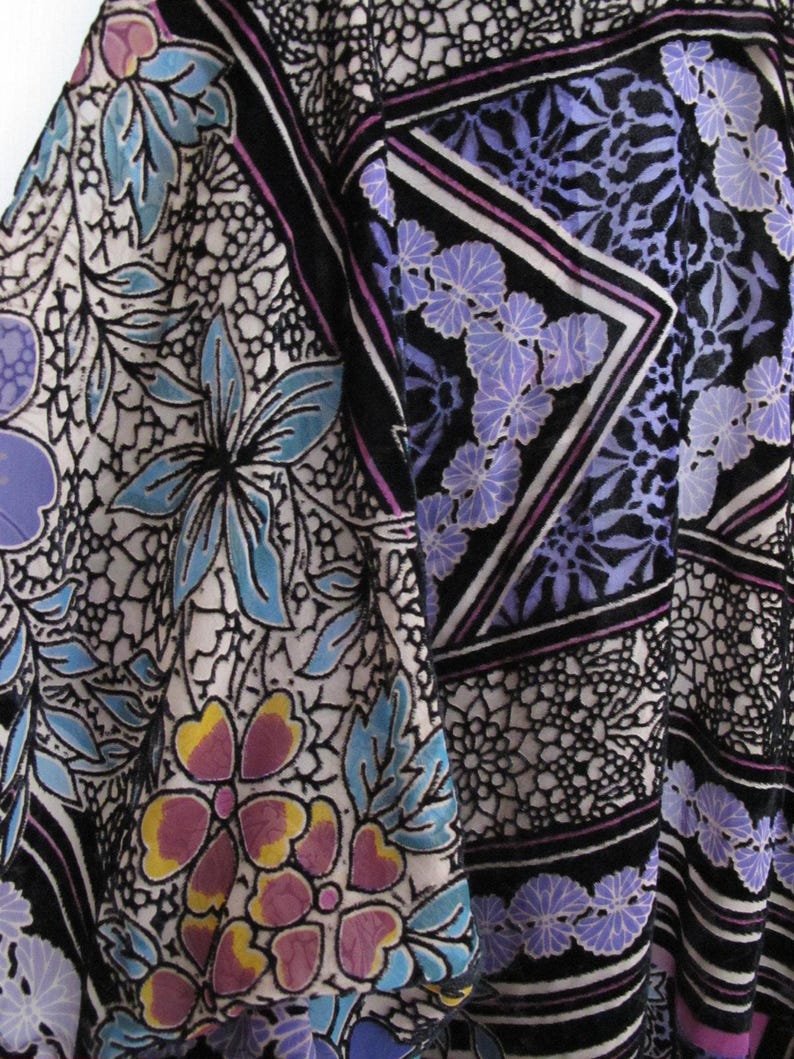 Anthropologie Burn Out Kimono Duster Boho Colorful Casually Elegant image 6