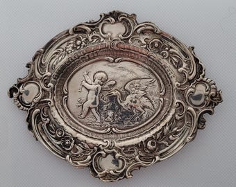 Shiebler Sterling Cherub Pin Tray